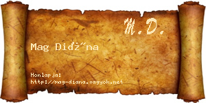 Mag Diána névjegykártya